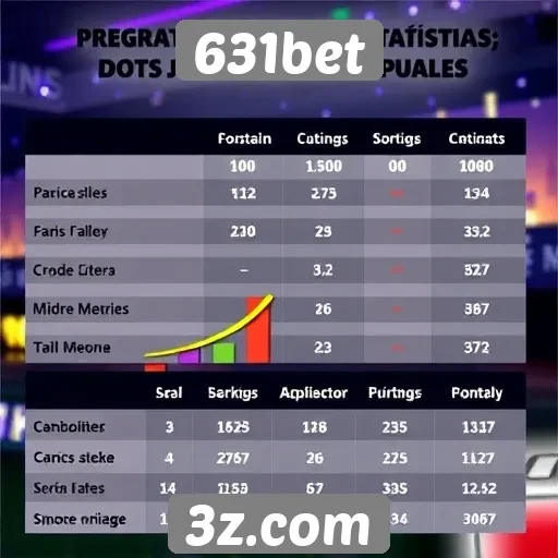 Estatísticas de jogos populares no 631bet